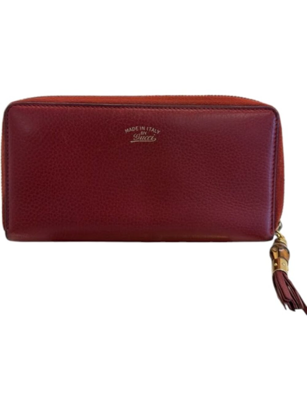 683168CR C1 Gucci Wallet Long Red Leather